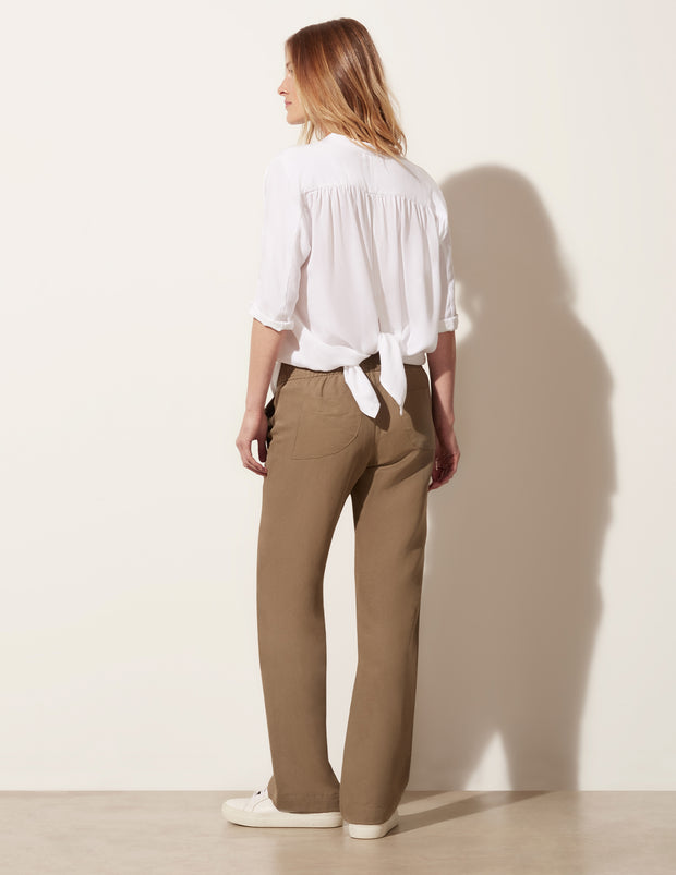 3/4 Sleeve Relaxed Button Down