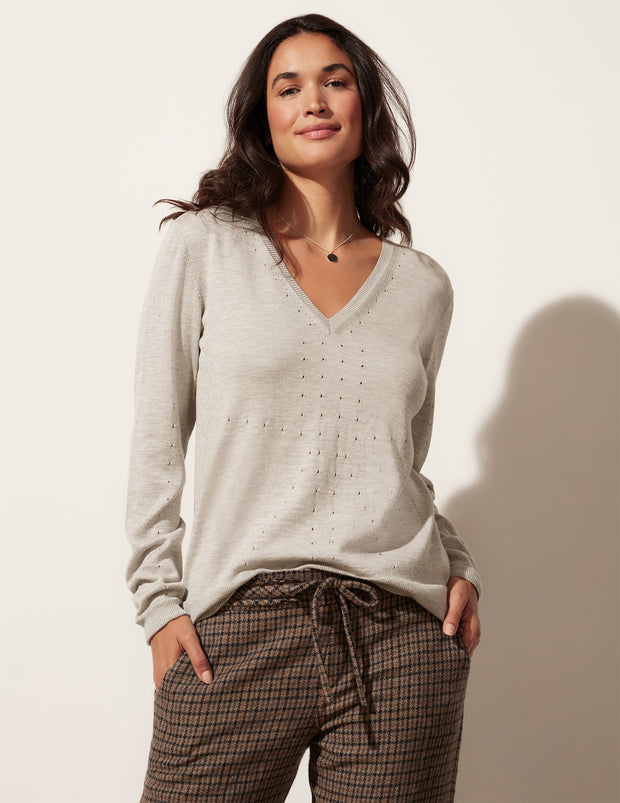 Nob Hill V Neck Sweater