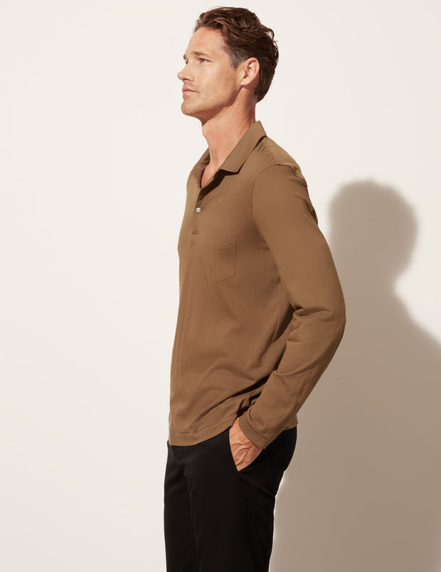 Long Sleeve Pocket Polo