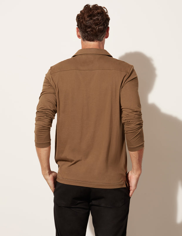 Long Sleeve Pocket Polo