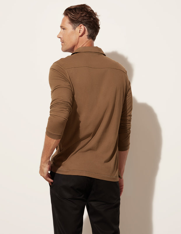 Long Sleeve Pocket Polo