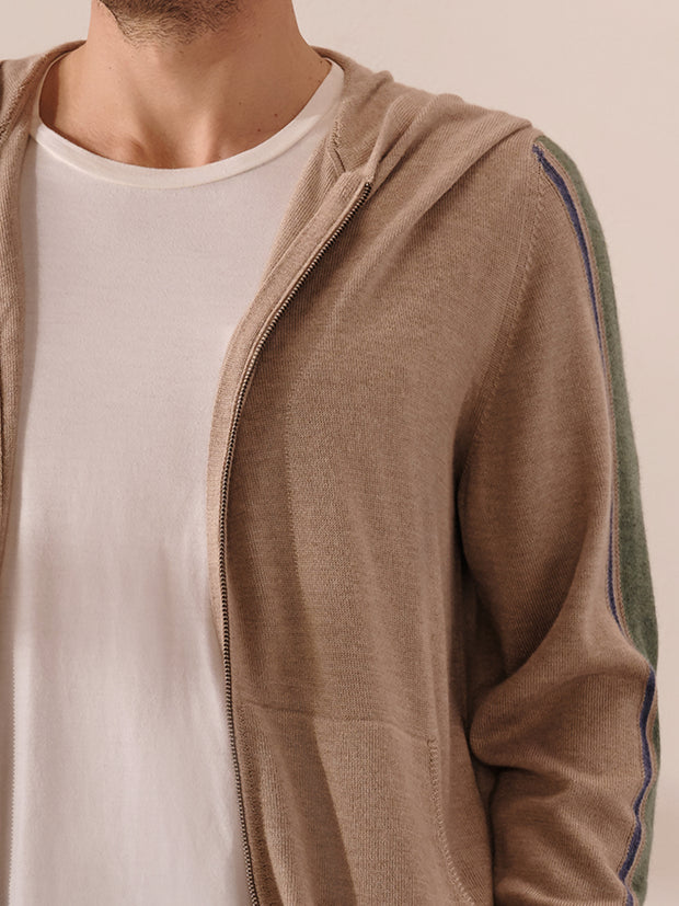 Cashmere Stripe Hoodie