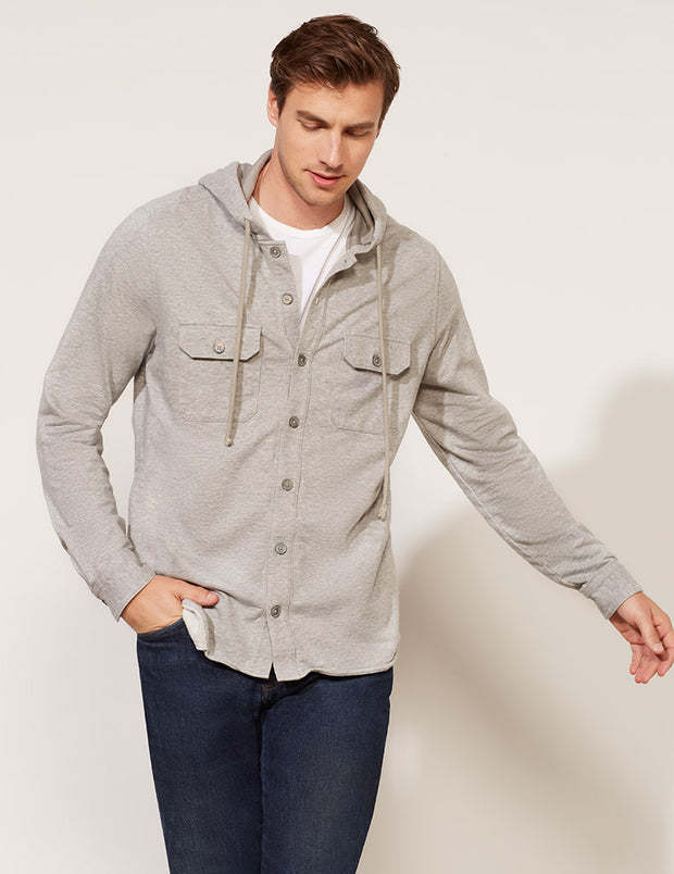 Hooded Shirt Jacket