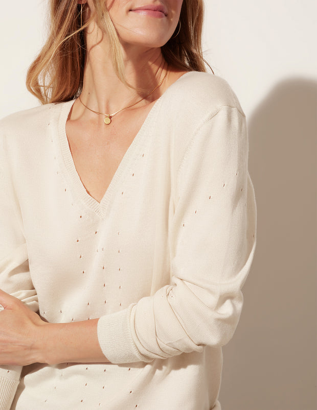 Nob Hill V Neck Sweater
