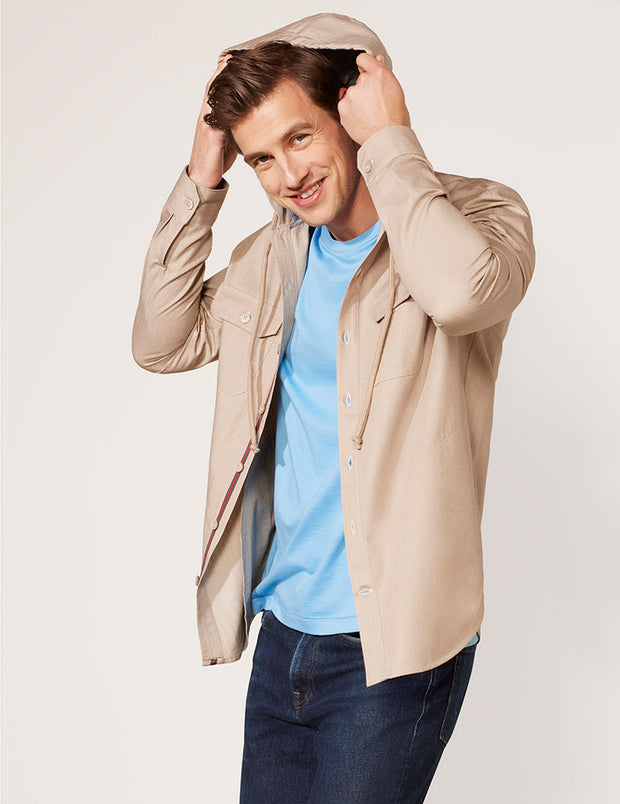 Hooded Shirt Jacket