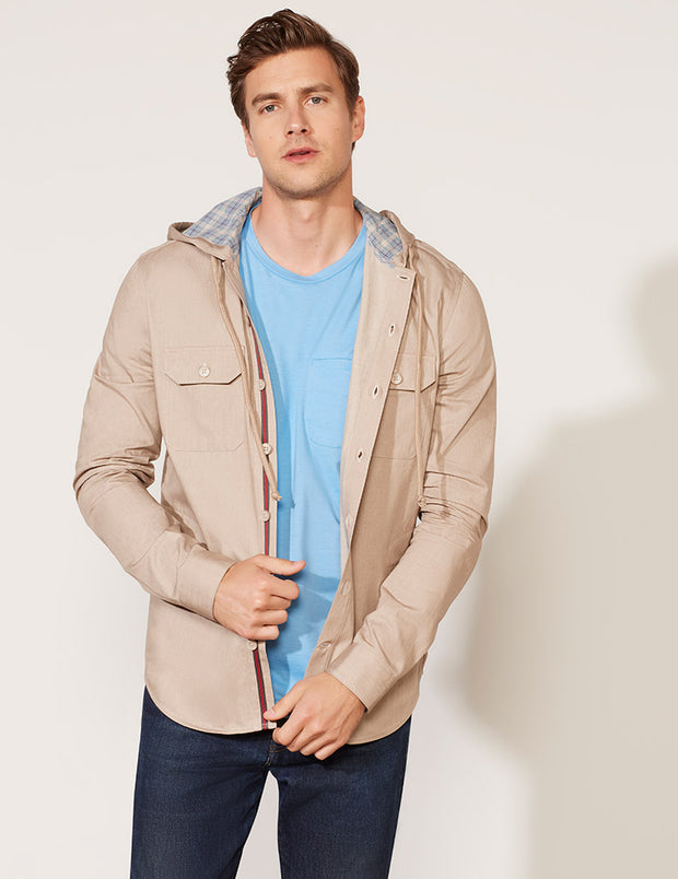 Hooded Shirt Jacket