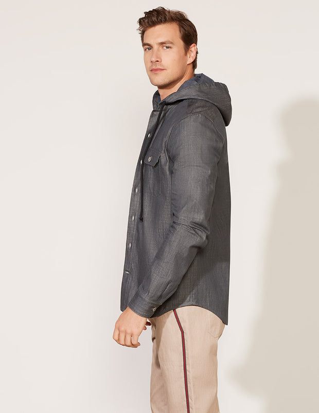 Hooded Shirt Jacket